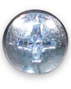 Cross recessed raised cheese head screw M 5 x10 galv DIN7985